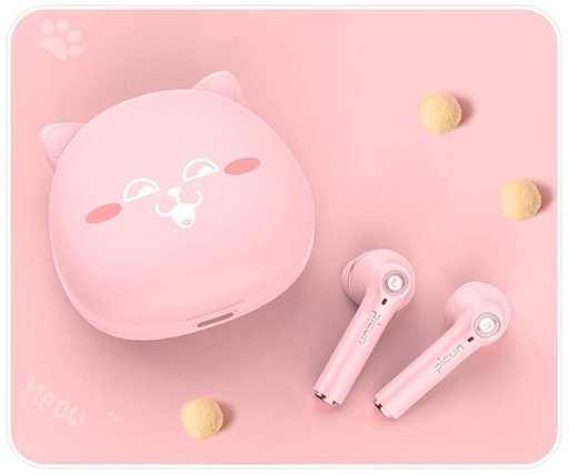 Picun HI CAT wireless headset, BT 5.0, pink