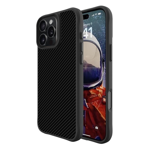 Apple iPhone 16 Pro TOKO Carbon fiber husă spate (Negru)