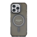 Apple iPhone 16 Pro Guess IML Glitter Ring MagSafe tok (Fekete) - GUHMP16LHFGEREK
