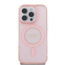 Apple iPhone 16 Pro Max Guess IML Glitter Ring MagSafe tok (Rózsaszín) - GUHMP16XHFGEREP
