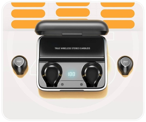 Picun W13 fără fir headset, BT 5.0, LED indicator de stare, negru