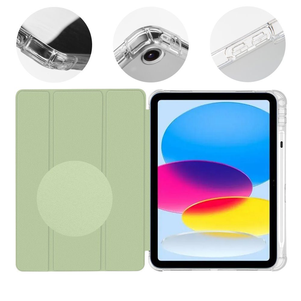 Apple iPad 10.9 OBAL:ME MistyTab tablet tok (Világoszöld)