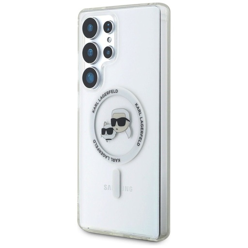 Samsung Galaxy S25 Ultra Karl Lagerfeld IML K&CH Heads MagSafe husă (Transparent) – KLHMS25LHLSKCH