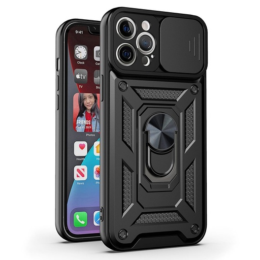 Apple iPhone 16e Slide Camera Armor husă spate (Transparent)