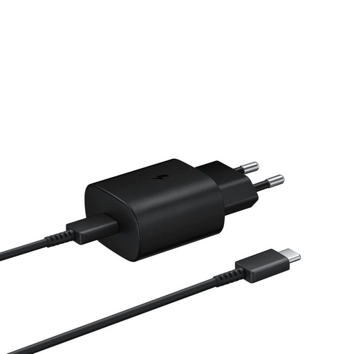 Samsung PD încărcător rapid USB-C cu cablu 25W (Negru)