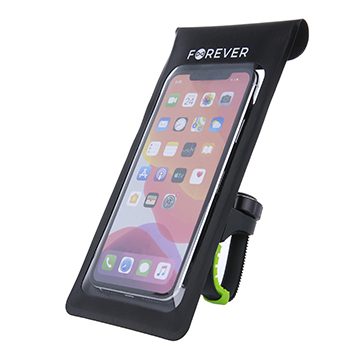 Forever Outdoor BH-130 rezistent la apă bicicletă suport telefon (Negru)