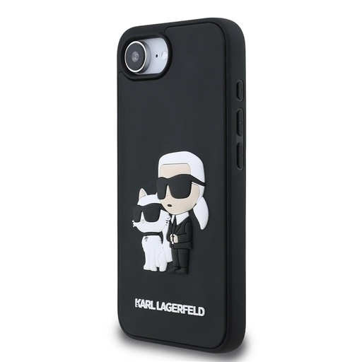 Apple iPhone SE 2022 Karl Lagerfeld 3D Karl & Choupette husă (Negru) – KLHCPSE43DRKCNK