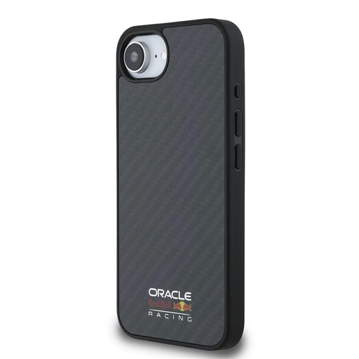 Apple iPhone 16e Roșu Bull Carbon Shiny Logo MagSafe husă (Negru) – RBHMPSE424CFILSK