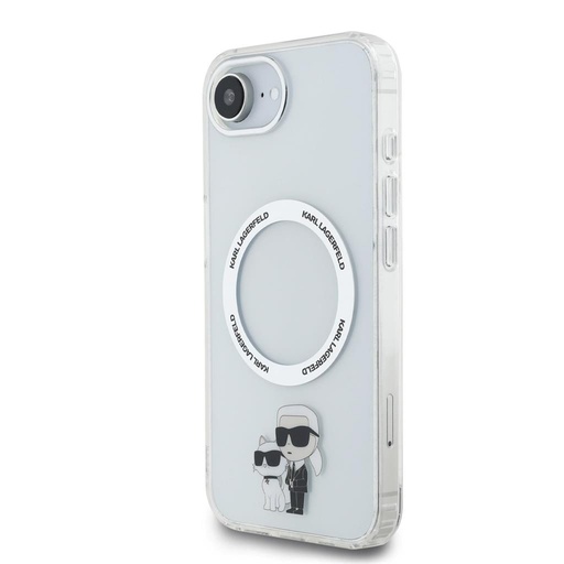 Apple iPhone 16e Karl Lagerfeld IML Karl and Choupette MagSafe husă (Transparent) – KLHMPSE4HNKCIT