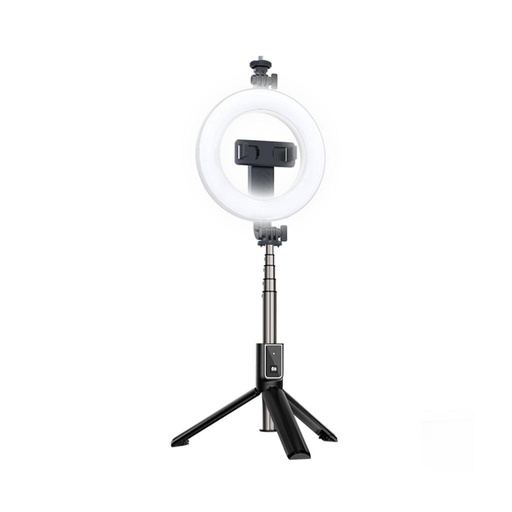 XO SS12 Bluetooth selfie stick (Negru) – încorporat lumină, tripod funcție, 95 cm, GoPro és alt cu dispozitive compatibil