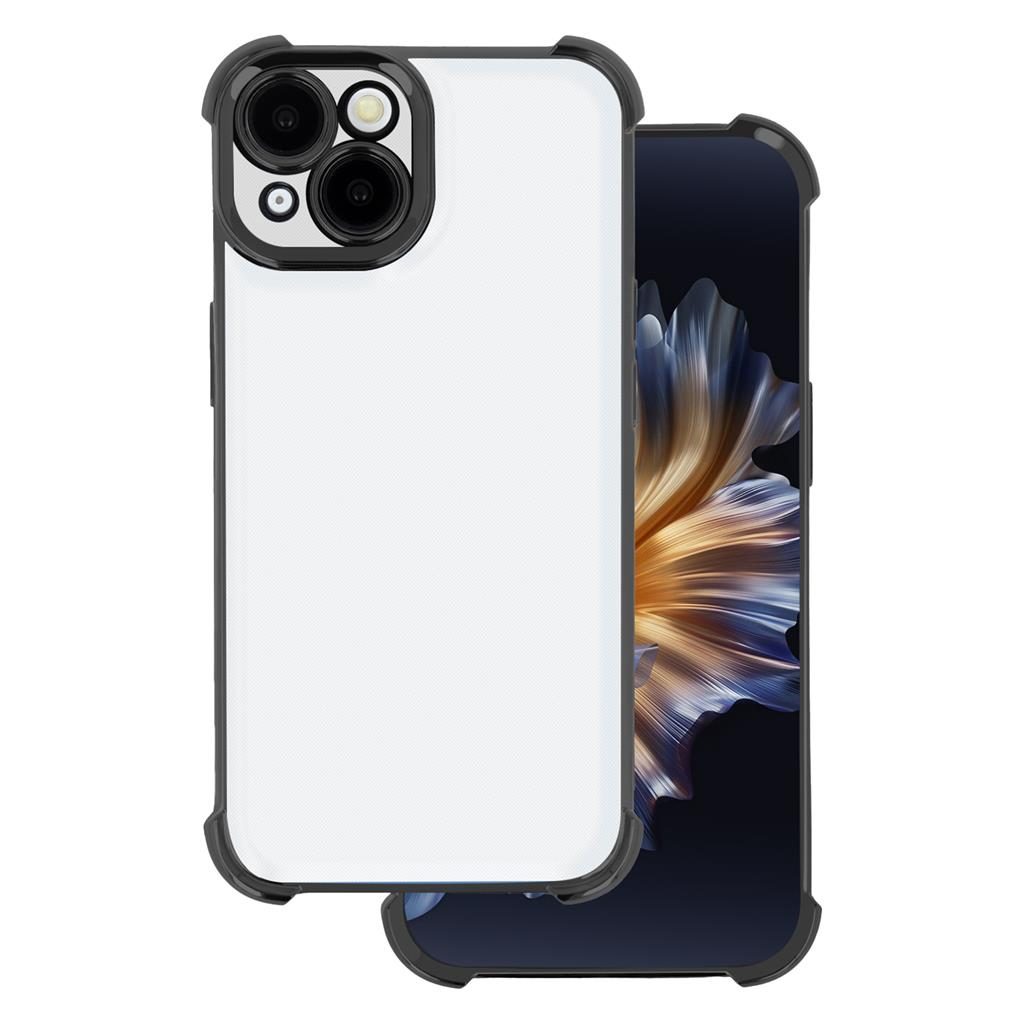 Xiaomi Redmi Note 14 Pro 5G Anti shock chrome hátlap tok (Fekete)