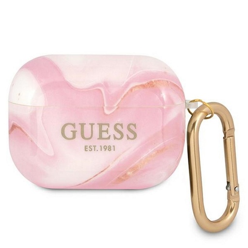 AirPods Pro Guess Marble husă (Roz) - GUAPUNMP