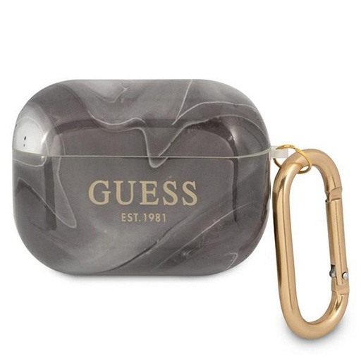 AirPods Pro Guess Marble husă (Negru) - GUAPUNMK