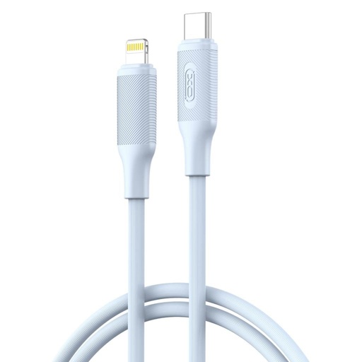 XO NB-Q265A USB-C–Lightning cablu de date (Albastru) – Minimalist Series, 27W