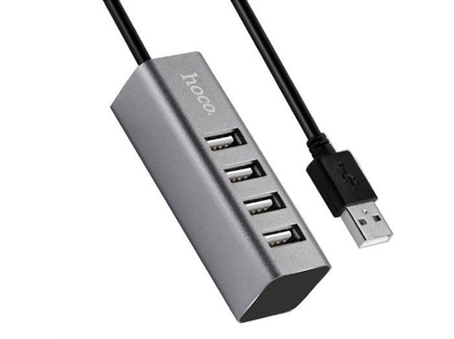 Hoco HB1 HUB, 4USB, type-C, gri