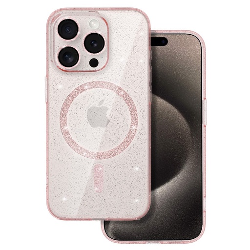 Samsung Galaxy S25 glitter magsafe husă spate (Transparent)