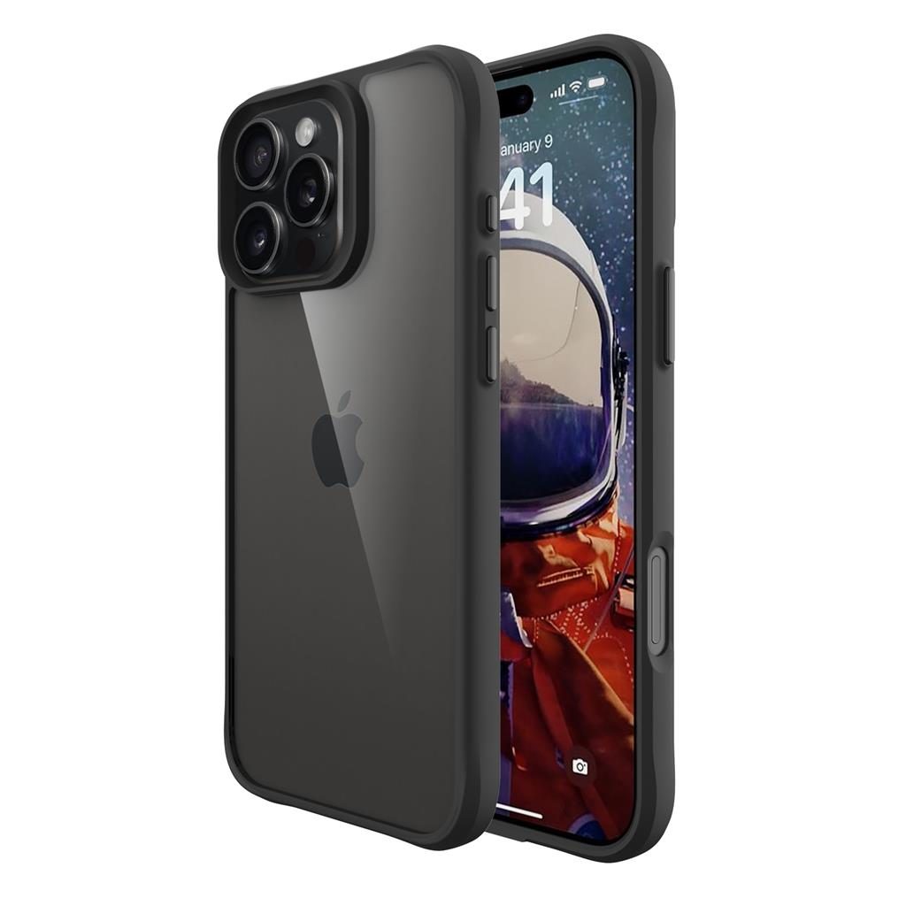 Apple iPhone 16 Pro TOKO Combat X mode Frost hátlap tok (Fekete)
