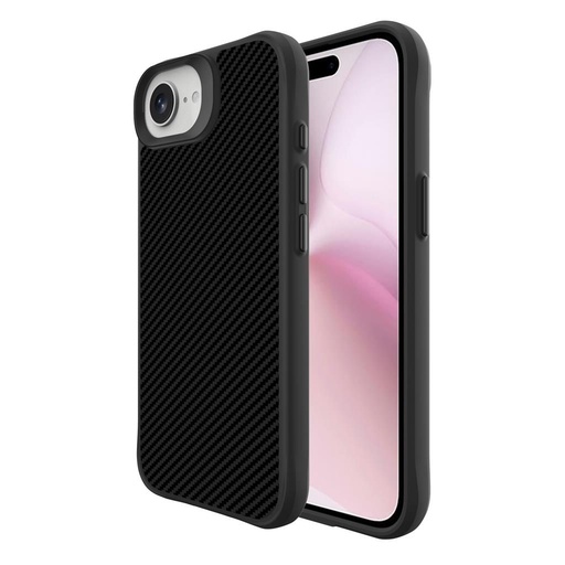 Apple iPhone 16e TOKO Carbon fiber husă spate (Negru)