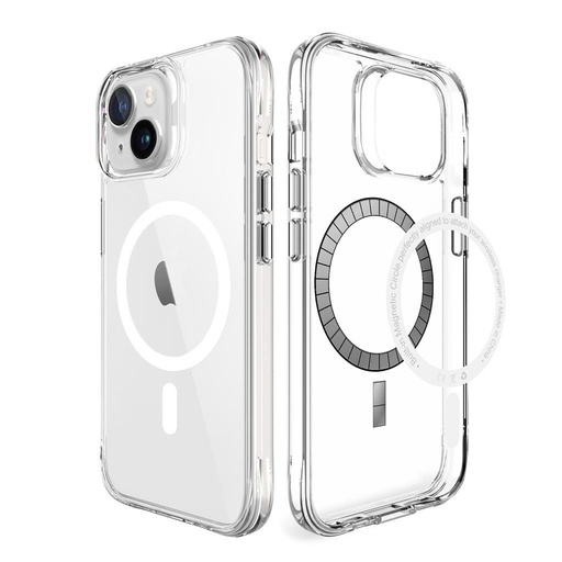Apple iPhone 15 TOKO Pure MagSafe husă spate (Transparent)