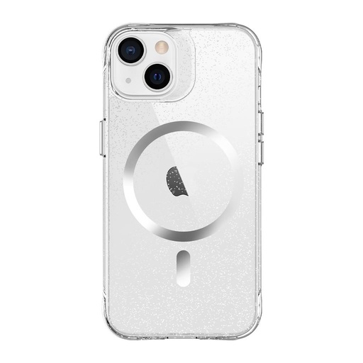 Apple iPhone 14 / iPhone 13 TOKO Pure Glitter MagSafe husă spate (Argintiu)