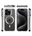 Apple iPhone 15 Pro Max TOKO Pure Glitter MagSafe hátlap tok (Ezüst)