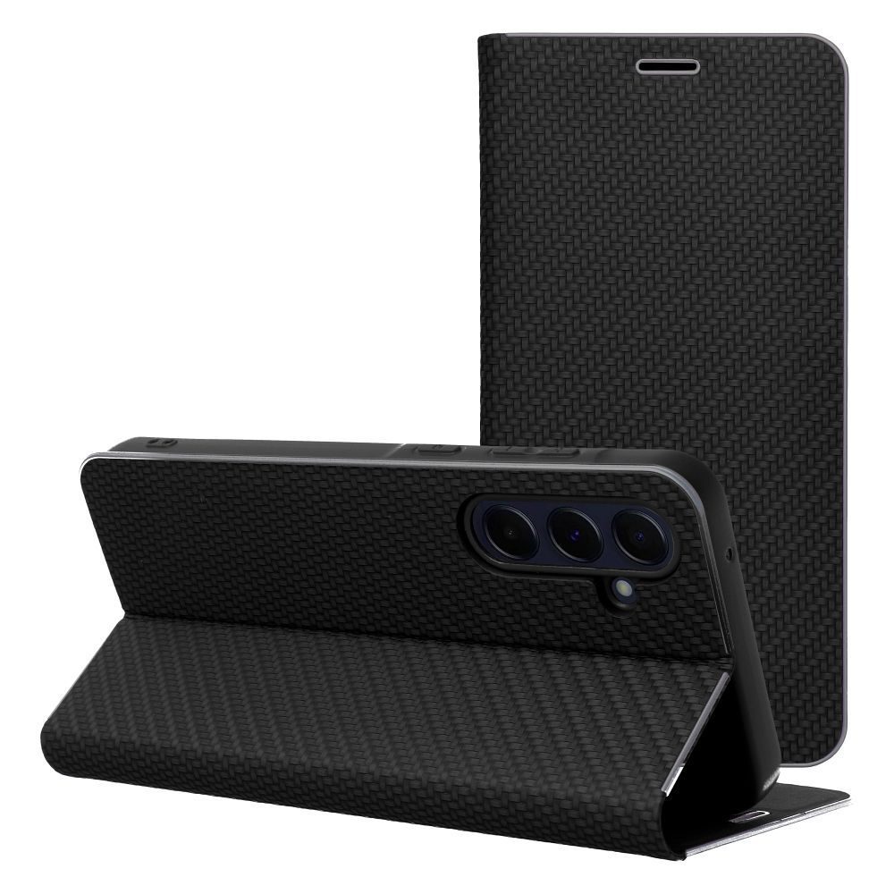 Xiaomi Redmi Note 14 5G Lunca carbon notesz tok (Fekete)
