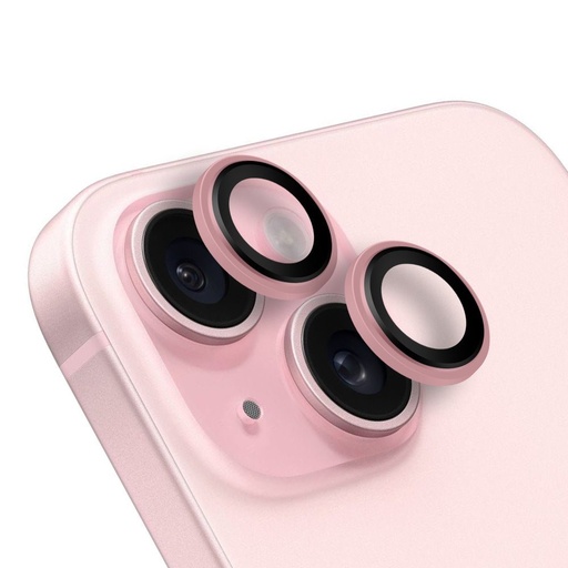 Apple iPhone 15 & iPhone 15 Plus OBAL:ME protecție cameră (Roz)