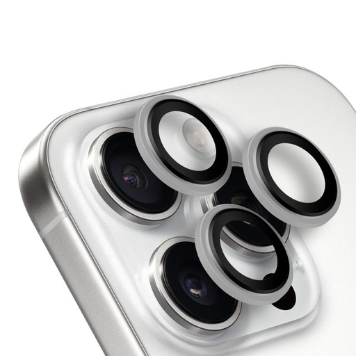 Apple iPhone 15 Pro & iPhone 15 Pro Max OBAL:ME protecție cameră (Alb)
