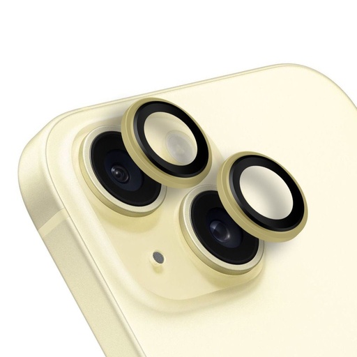 Apple iPhone 15 & iPhone 15 Plus OBAL:ME protecție cameră (Galben)
