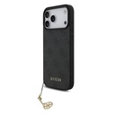 Guess 4G Charm tok iPhone 17 Pro Max (Szürke) - GUHMP17XGF4GCK