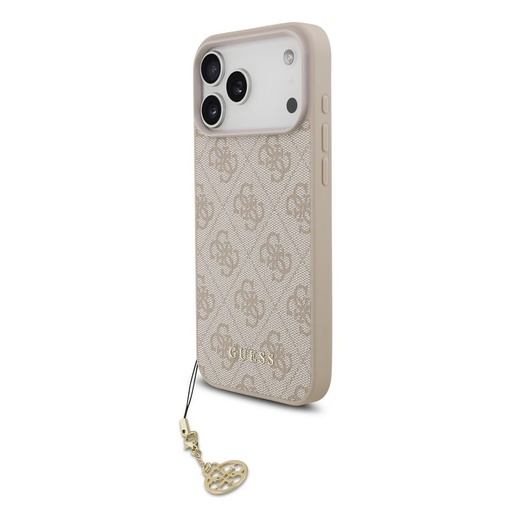 Guess 4G Charm husă iPhone 17 Pro Max (Roz) - GUHMP17XGF4GCP