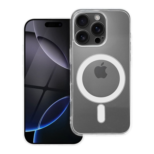 Apple iPhone 16 Pro 2 mm subțire silicon MagSafe husă spate (Transparent)