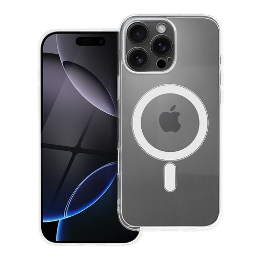 Apple iPhone 16 Pro Max 2 mm subțire silicon MagSafe husă spate (Transparent)