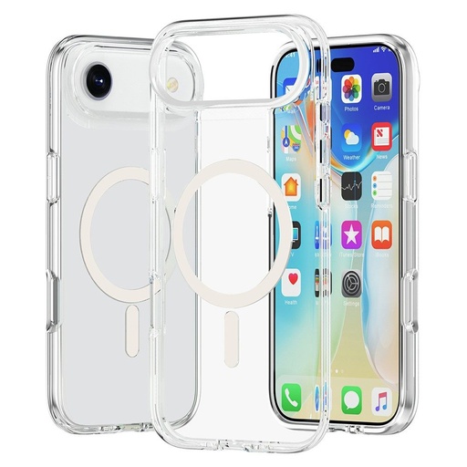 Apple iPhone 17 Air 2 mm subțire silicon husă spate (Transparent)
