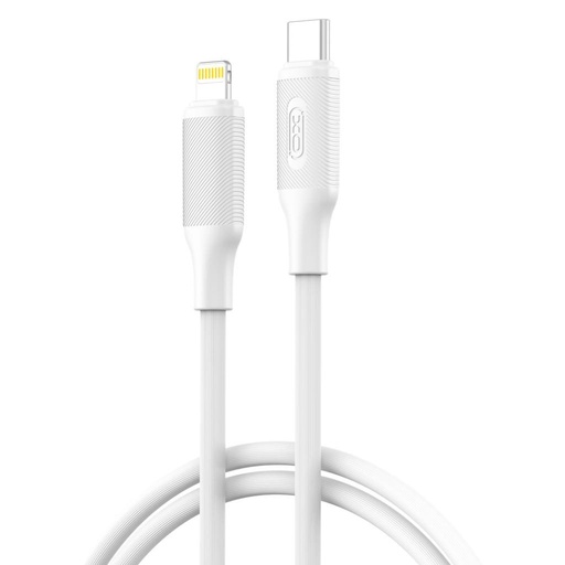 XO NB-Q265A USB-C–Lightning cablu de date (Alb) – Minimalist Series, 27W