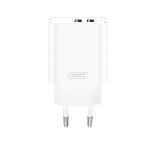 XO CE34 de perete încărcător 2×USB 2.4A (Alb)