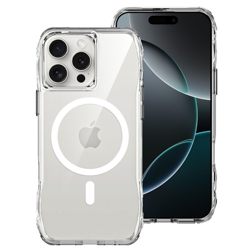 Apple iPhone 15 Pro ROAR Slim Defender MagSafe husă spate (Transparent)
