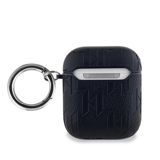 Apple AirPods / AirPods 2 Karl Lagerfeld PU Embossed Choupette Head husă (Negru) - KLA2PGCHPK