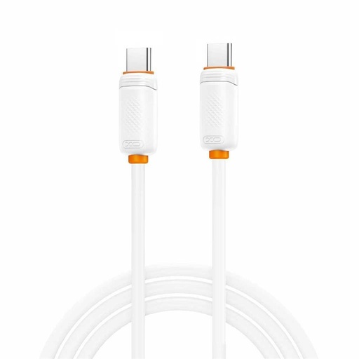 XO NB-Q302B USB-C – USB-C cablu (Alb) - 1,0 m - 60W