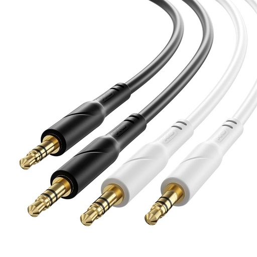XO NB-R271 audio cablu 3,5 mm - 3,5 mm egyenes (Alb) - 1m