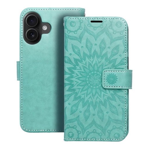 Apple iPhone 16 Forcell MEZZO cu clapetă husă (Verde)