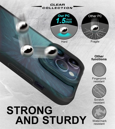 Apple iPhone 14 Pro Max TOKO Combat X mode Frost husă spate (Negru)