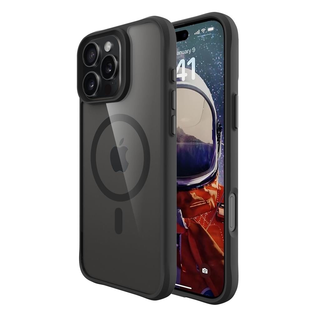 Apple iPhone 16 Pro TOKO Combat X Mode frost magsafe hátlap tok (Fekete)