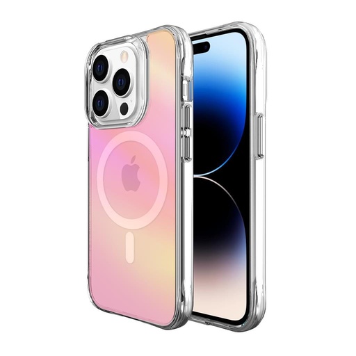 Apple iPhone 14 Pro Max TOKO Pure rainbow magsafe husă spate (Roz)