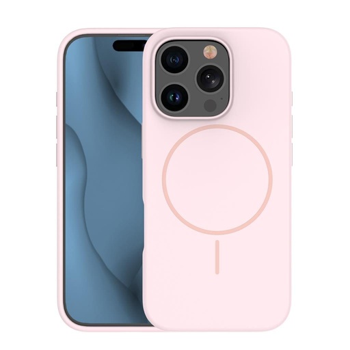 Apple iPhone 16 Pro Silicone Thin magsafe husă spate (Roz)
