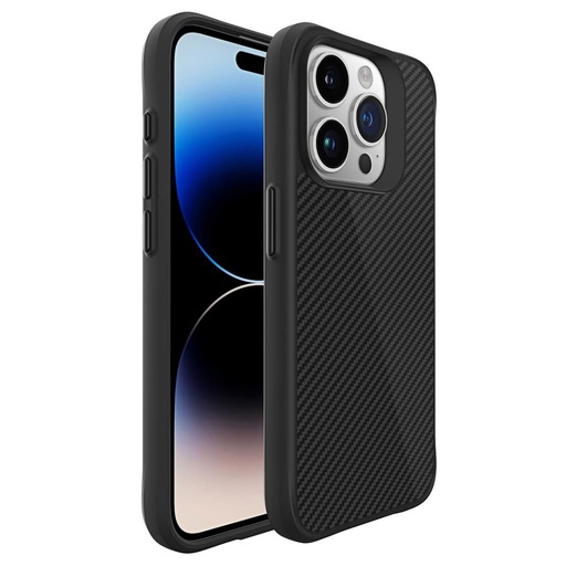 Apple iPhone 15 Pro Max TOKO Carbon fiber husă spate (Negru)
