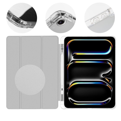 OBAL:ME MistyTab husă iPad Air 2020/2022/2024/2025 / iPad Pro 11 1/2/3/4 (Gri deschis)