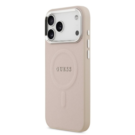 Guess PU Saffiano MagSafe iPhone 17 Pro Max (Roz)