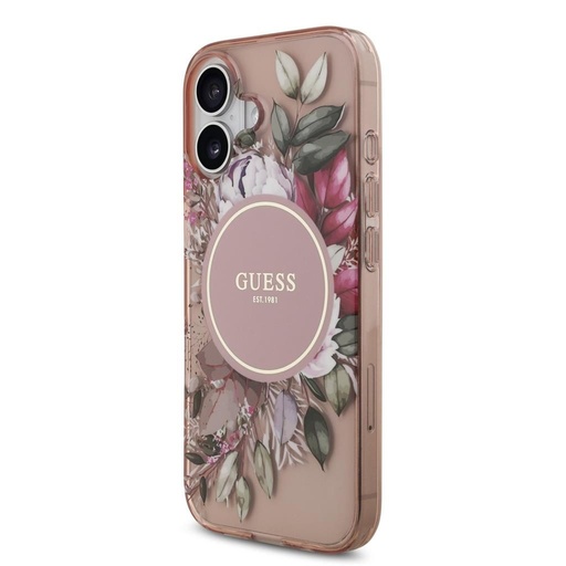 Guess IML Flowers Strap MagSafe iPhone 17 (Roz)