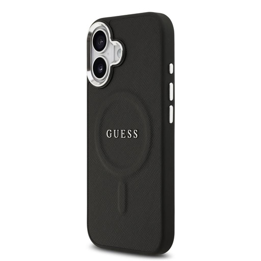 Guess PU Saffiano MagSafe iPhone 17 (Negru)